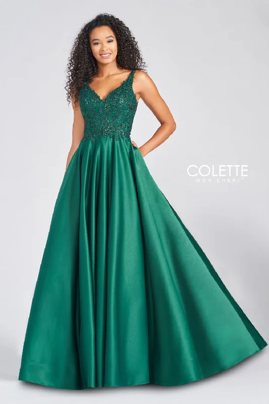 Gold Embellished Gown Colette CL12271 Dresses