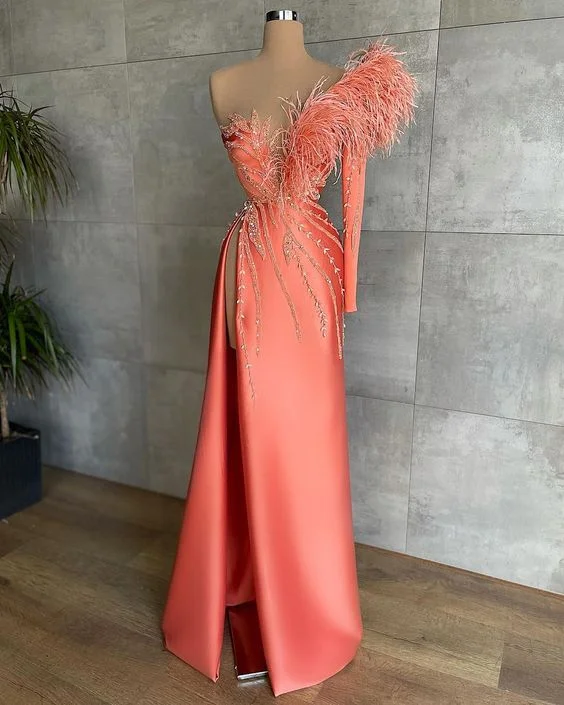 Cinderella Style Dress One Shoulder Prom Dresses, Robe De Soiree De Femme, Beaded Prom Dresses, Feather Prom Dresses, Custom Make Evening Dresses, Formal Party Dresses,DS5126 Cinderella Style Dress One Shoulder Prom Dresses, Robe De Soiree De Femme, Beaded Prom Dresses, Feather Prom Dresses, Custom Make Evening Dresses, Formal Party Dresses,DS5126