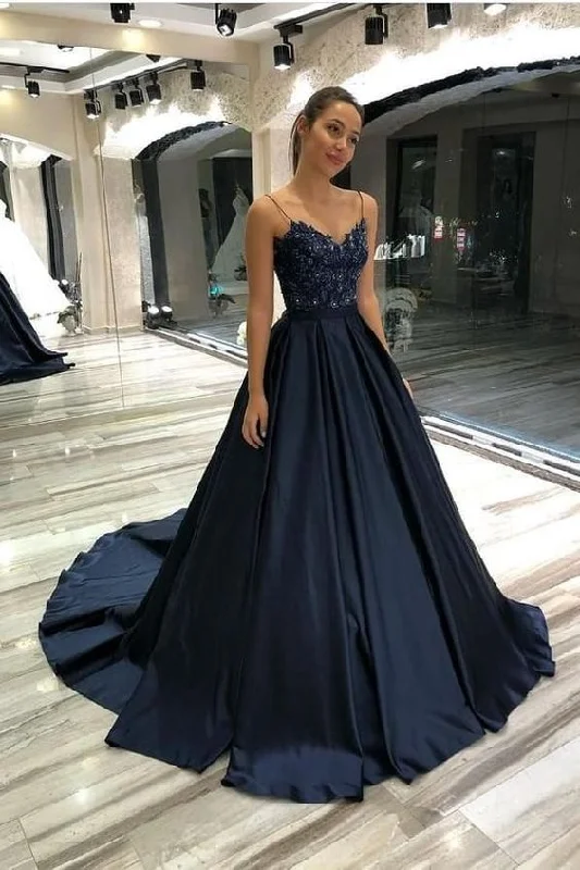 Whimsical Evening Gown Dark blue evening dresses with lace | Prom dresses long cheap,WD5746 Whimsical Evening Gown Dark blue evening dresses with lace | Prom dresses long cheap,WD5746