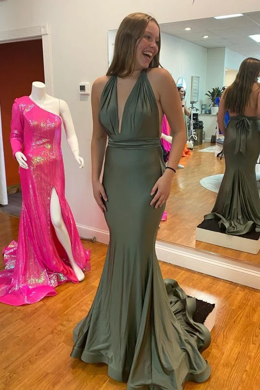 Trendy Party Dress Deep V-Neck Mermaid Prom Dress Sleeveless Floor-Length Party Dress,DS5123 Trendy Party Dress Deep V-Neck Mermaid Prom Dress Sleeveless Floor-Length Party Dress,DS5123