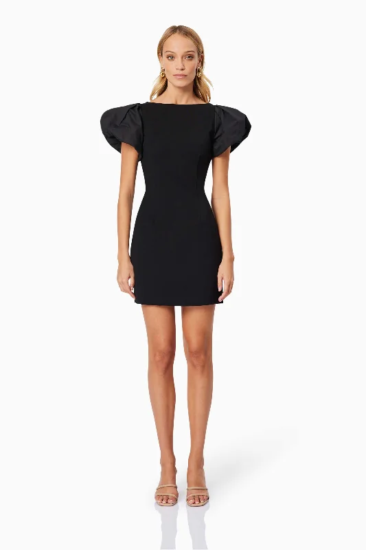 Sparkly Mermaid Dress Eden Day Mini Dress in Black