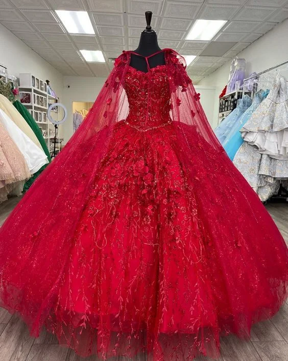 Charcoal Gray Gown Elegant Long Prom Dresses Red Ball Dress,DS5010