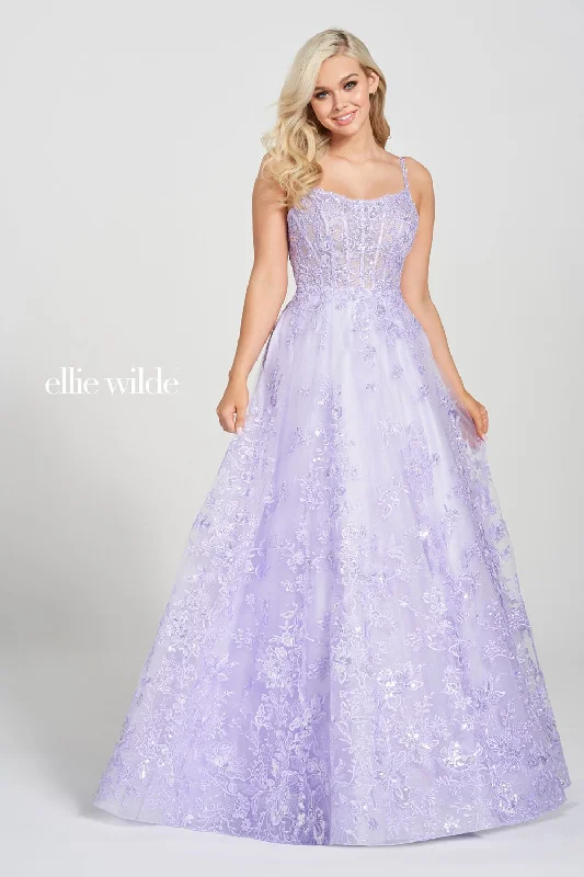 Floral Embroidery Dress Ellie Wilde EW122109 Dresses