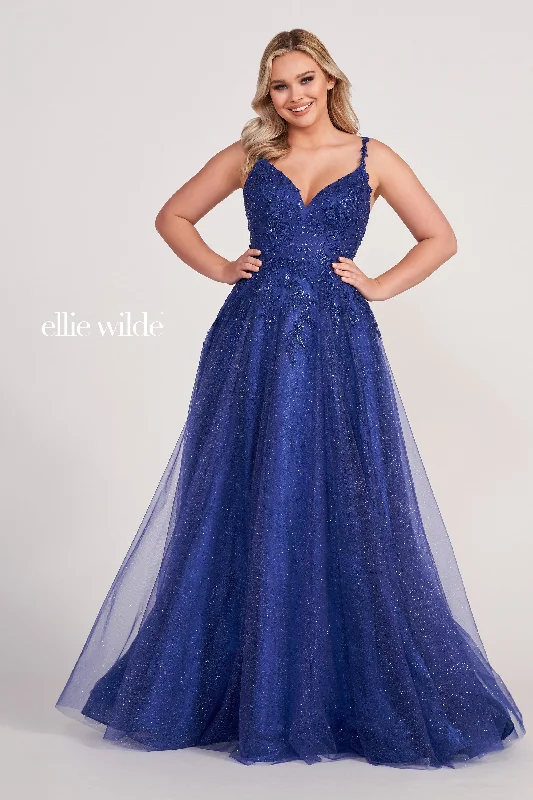 Luxe Embroidered Gown Ellie Wilde EW34086
