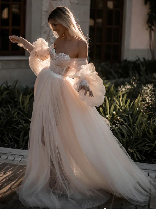 Draped Satin Gown Fancy Off-the-Shoulder Sweetheart Tulle A-Line Long Prom Dress,WD5743 Draped Satin Gown Fancy Off-the-Shoulder Sweetheart Tulle A-Line Long Prom Dress,WD5743