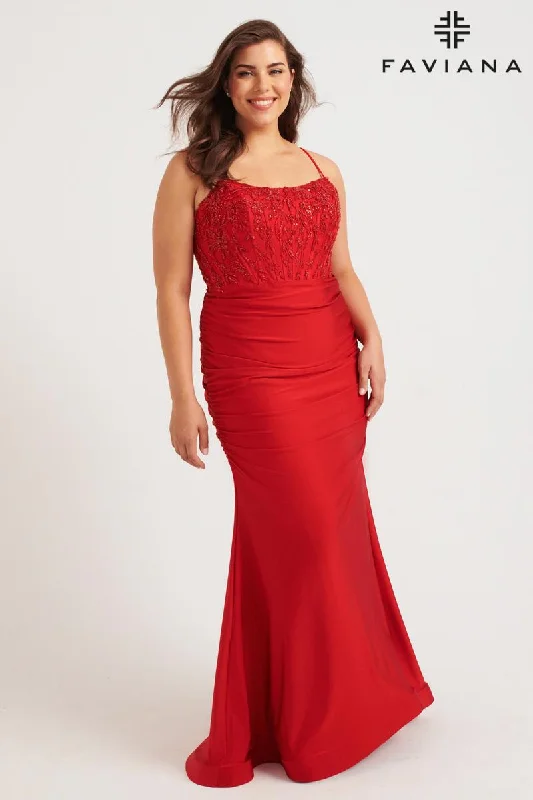 Fashionista’s Dream Dress Faviana Plus Sizes Dress 9569
