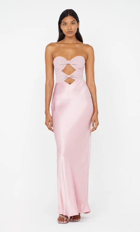 Perfect Prom Dress HALLE STRAPLESS DRESS - DUSTY PINK
