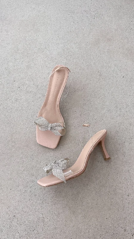 Show-Stopping Evening Gown Jasmina Heel - Nude/Clear
