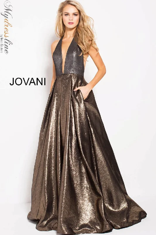 Brocade Formal Dress Jovani 57237