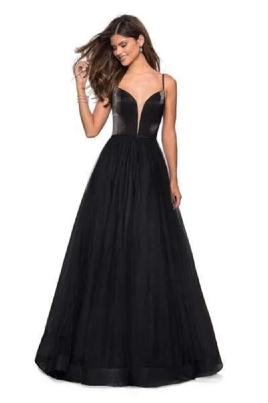 Bold Print Formal Dress La Femme 27485