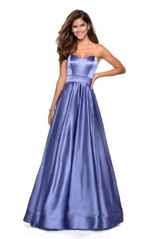Romantic Soft Satin Dress La Femme 27506