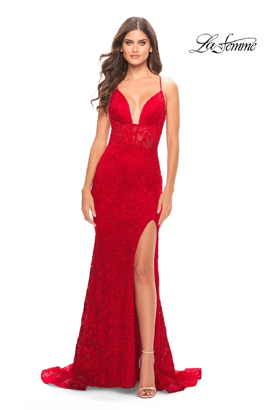 Side Slit Gown La Femme 31249 Dresses
