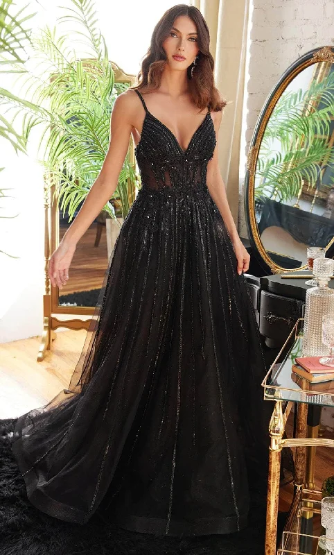 Glittering Evening Gown Ladivine CD994 - A-Line Gown
