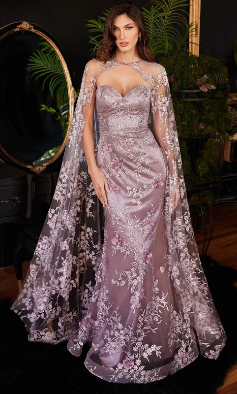 Lush Satin Gown Ladivine J834 - Cape Gown