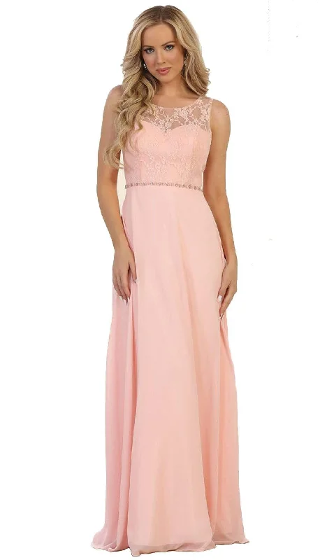 Luxe Embroidered Gown May Queen MQ1543