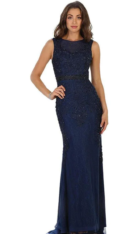 Floor-Length Satin Dress May Queen RQ7524
