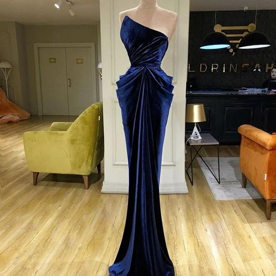 Gold Embellished Gown Mermaid Long Prom Dress , Charming Prom Dress,DS5053