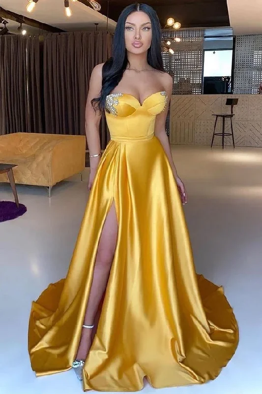 Charcoal Gray Gown MERMAID SWEETHEART FLOOR-LENGTH HIGH SPLIT SLEEVELESS BACKLESS BEADED PROM DRESS,EQ9665 Charcoal Gray Gown MERMAID SWEETHEART FLOOR-LENGTH HIGH SPLIT SLEEVELESS BACKLESS BEADED PROM DRESS,EQ9665