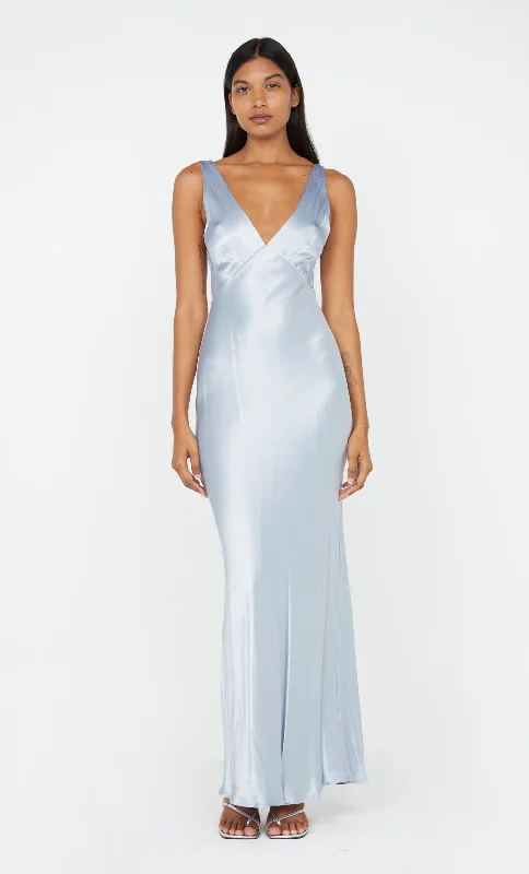 Modern Ball Gown MOON DANCE VERONA DRESS - DUSTY BLUE