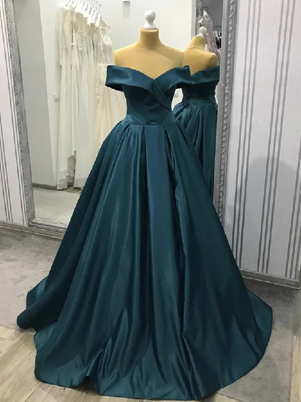 Sparkly Mermaid Dress Off the Shoulder Blue-Green Prom Gown, Off Shoulder Satin Formal Evening Gown,DS1672 Sparkly Mermaid Dress Off the Shoulder Blue-Green Prom Gown, Off Shoulder Satin Formal Evening Gown,DS1672