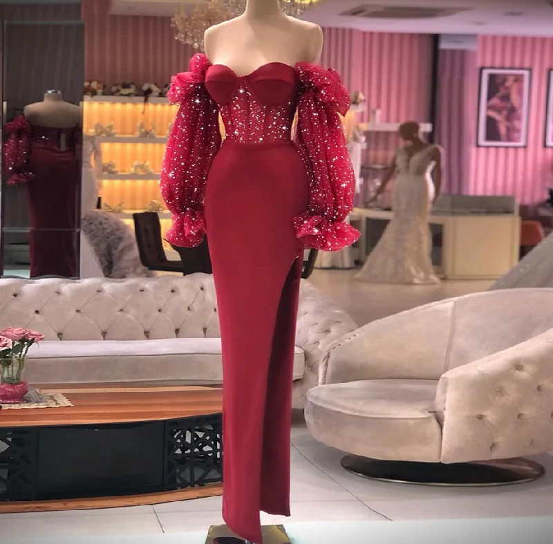 Pearl Embellished Gown Prom Dresses 2022 Sequin Glitter Mesh Ruffles Strapless Evening Dress Long Vestidos Elegant Party High Waist Bodycon Dresses,DP24583 Pearl Embellished Gown Prom Dresses 2022 Sequin Glitter Mesh Ruffles Strapless Evening Dress Long Vestidos Elegant Party High Waist Bodycon Dresses,DP24583
