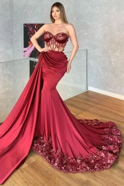 Navy Blue Gown Prom dresses long red | Evening dresses with lace cheap,DS5119