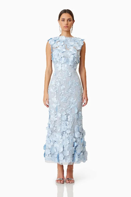 Beautiful Floor-Length Dress Selene Cocktail Midi Dress Blue