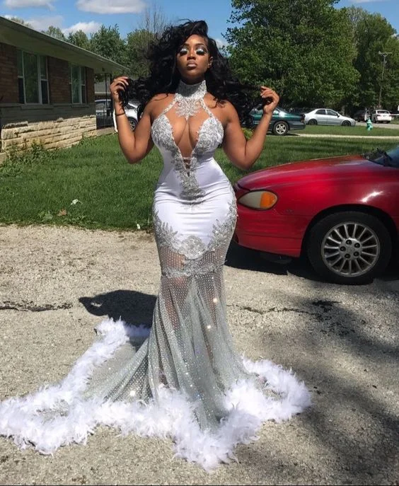 Trendy Evening Gown Sexy Prom Dress Mermaid Black Girl Prom Dresses Silver Black Girls Long Formal Evening Dress Prom Dresses,EQ9656 Trendy Evening Gown Sexy Prom Dress Mermaid Black Girl Prom Dresses Silver Black Girls Long Formal Evening Dress Prom Dresses,EQ9656