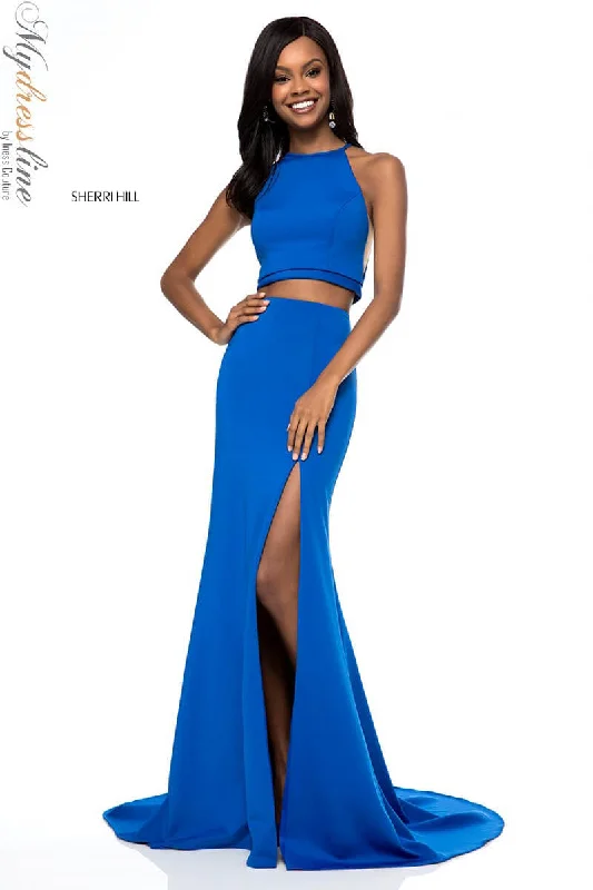 Satin Mermaid Dress Sherri Hill 52042