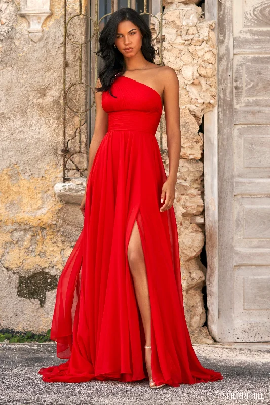 Gold Embellished Gown Sherri Hill 55006
