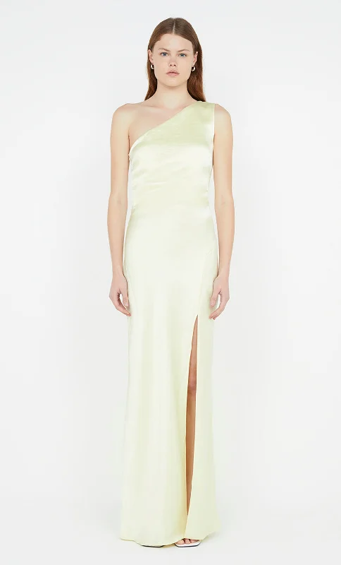 Fashionista’s Dream Dress THE DREAMER ASYM DRESS - ICE YELLOW