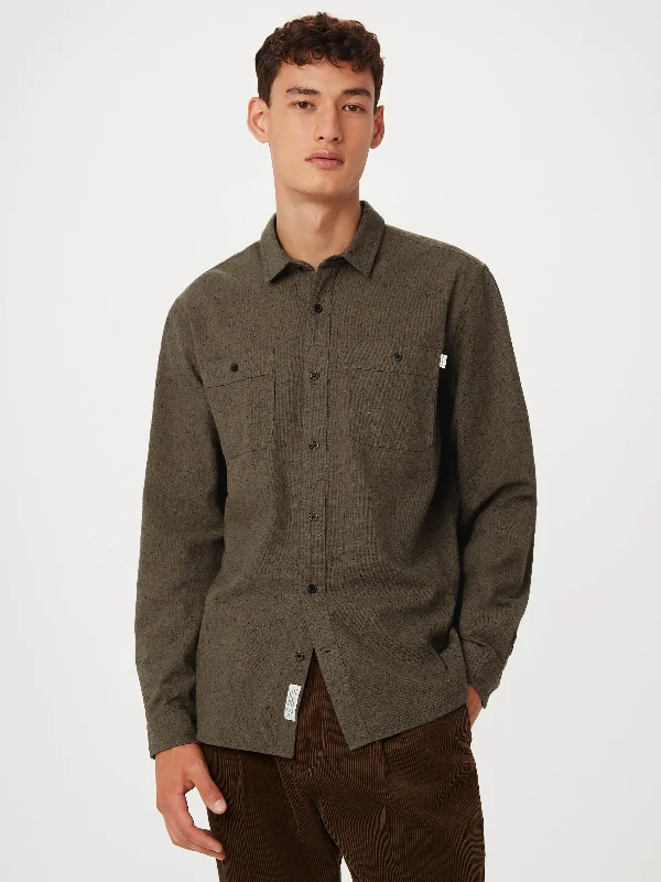 Simplistic Fashion The Nepped Shirt in Brown