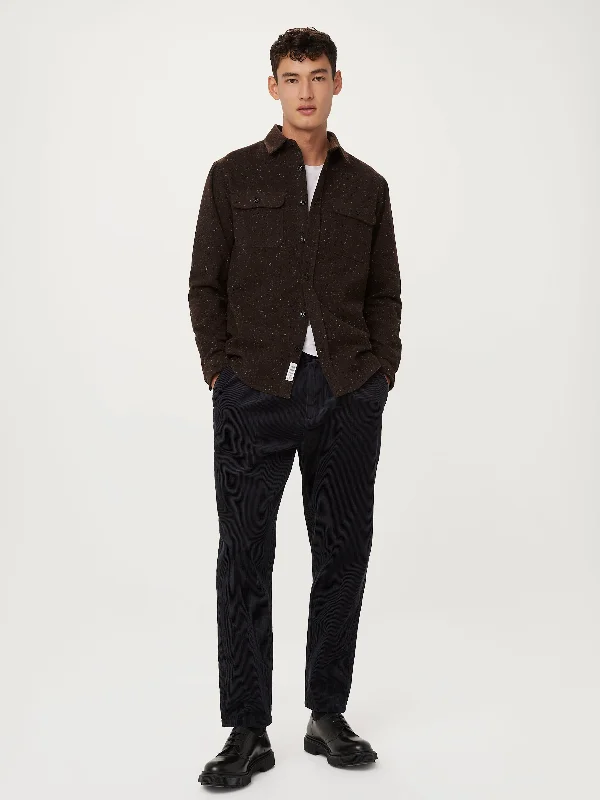 Contemporary Chic The Neppy Flannel Shirt  in Dark Chocolate