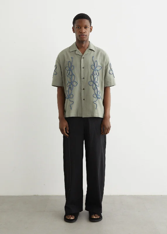 Relaxed Streetwear Aster Boxy Camp Collar Shirt