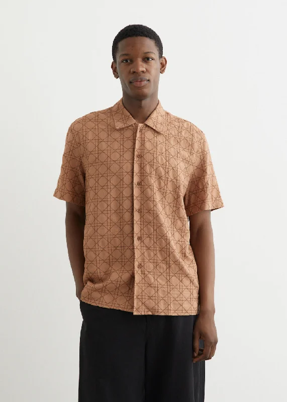 Denim on Denim Empire Short Sleeve Camp Collar Shirt