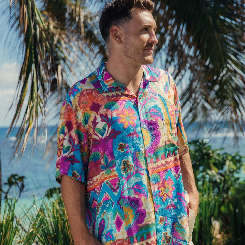 Contemporary Tailoring Men's Retro Shirt - Blue Birds