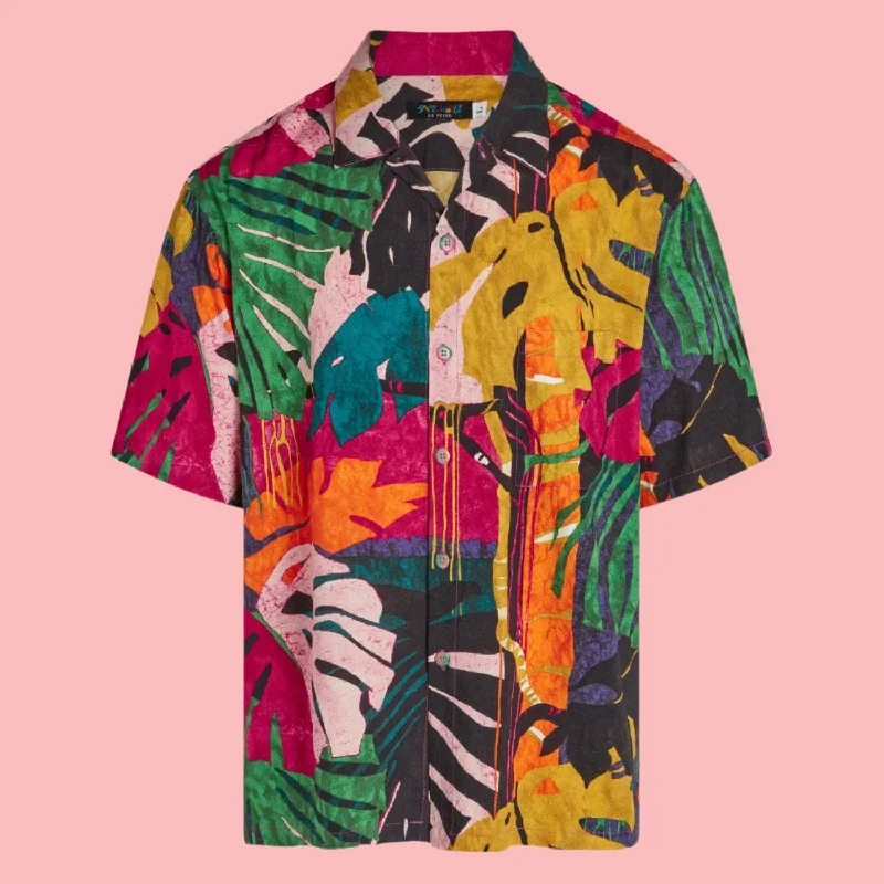Timeless Elegance Men's Retro Shirt - Fern Grotto