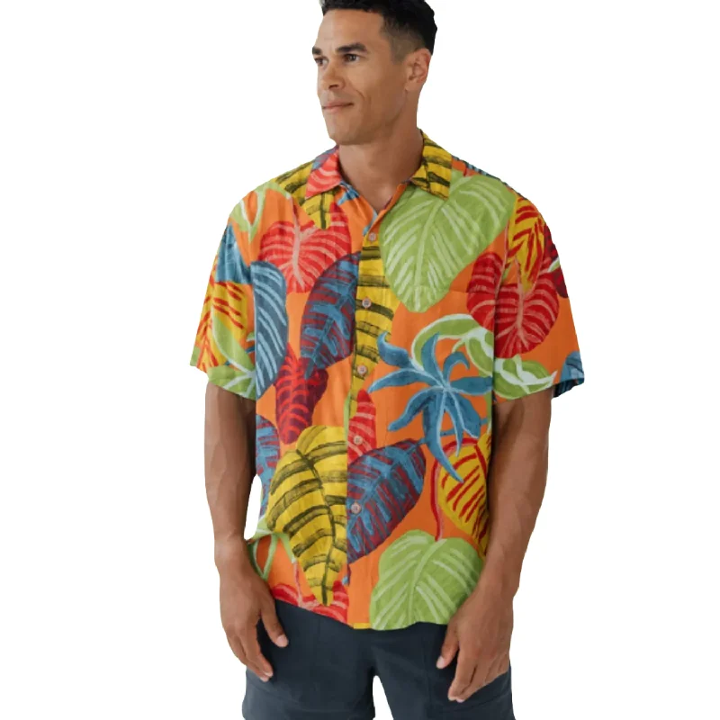 Playful Prints Men's Retro Shirt - Sunset Passage
