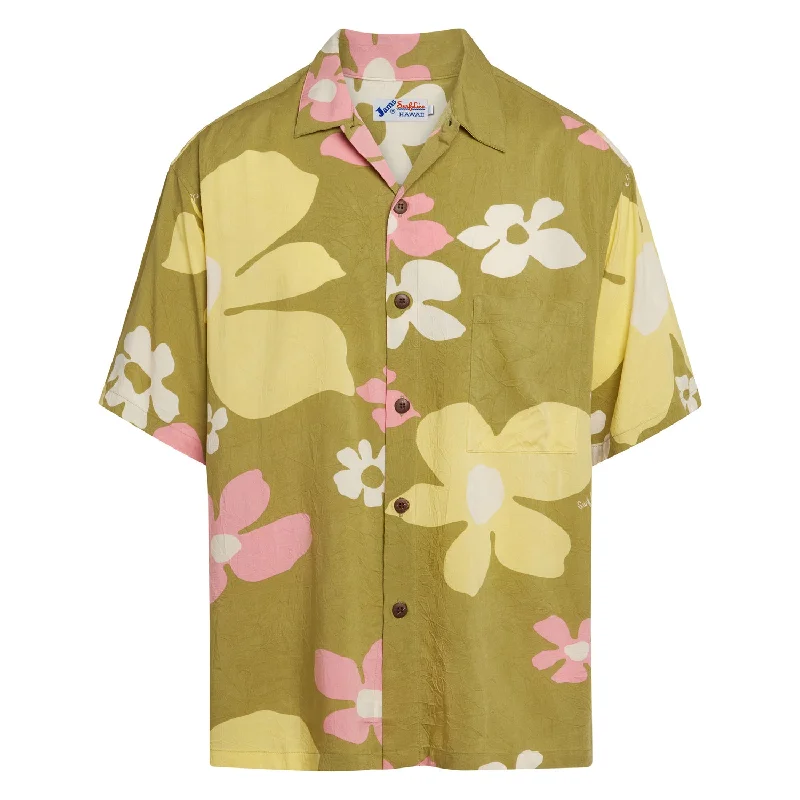 Chic Minimalist Men's Retro Shirt - Tradewinds Olive