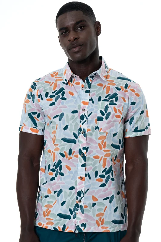 Relaxed Elegance Printed Shirt _ 154512 _ Off White