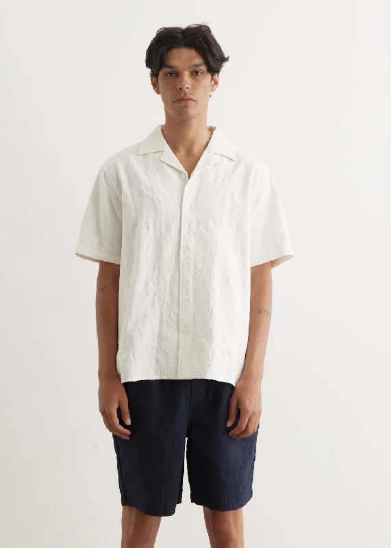 Statement Prints Seige Short Sleeve Camp Collar Shirt