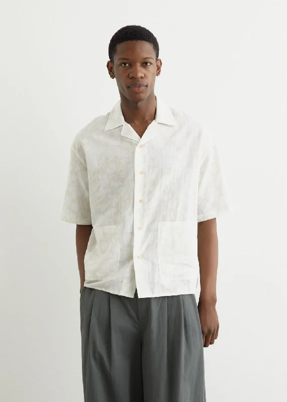 Bohemian Outfit Shadows Boxy Camp Collar Shirt