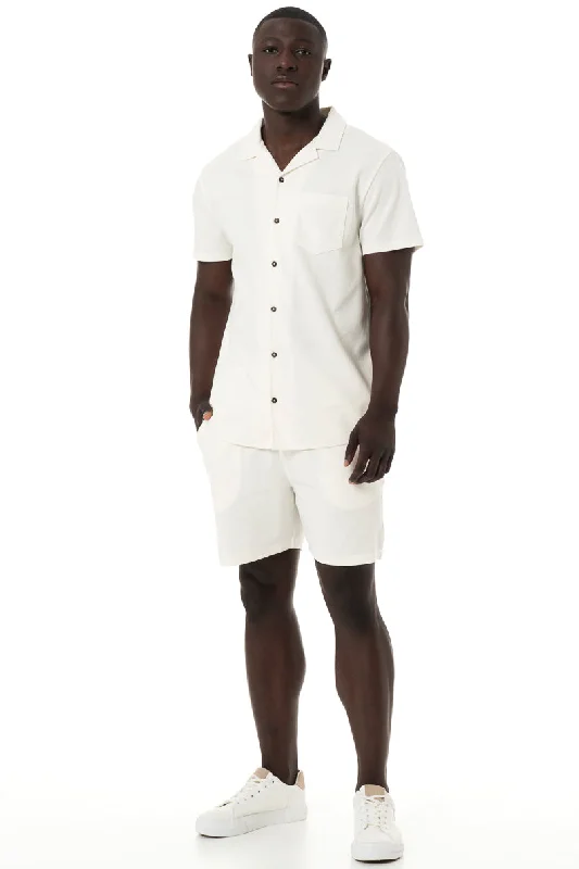 Street Goth Textured Shirt _ 150420 _ White