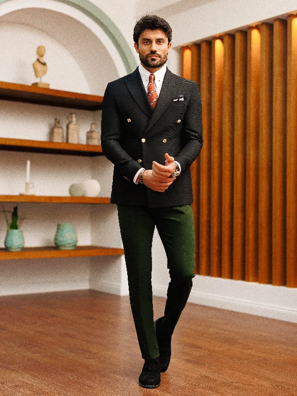 Eclectic Outfit Black Double Breasted Blazer
