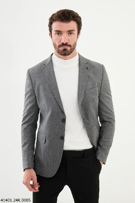 Urban Elegance Bojoni Belmonte Slim Fit Gray Blazer