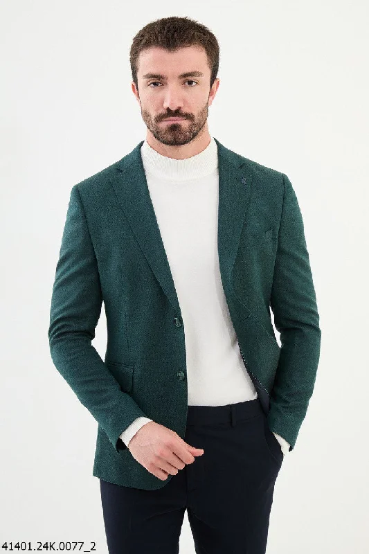 Urban Utility Bojoni Belmonte Slim Fit Green Blazer