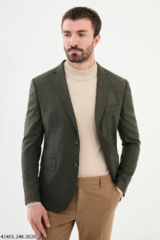 Versatile Outfit Bojoni Belmonte Slim Fit Khaki Blazer
