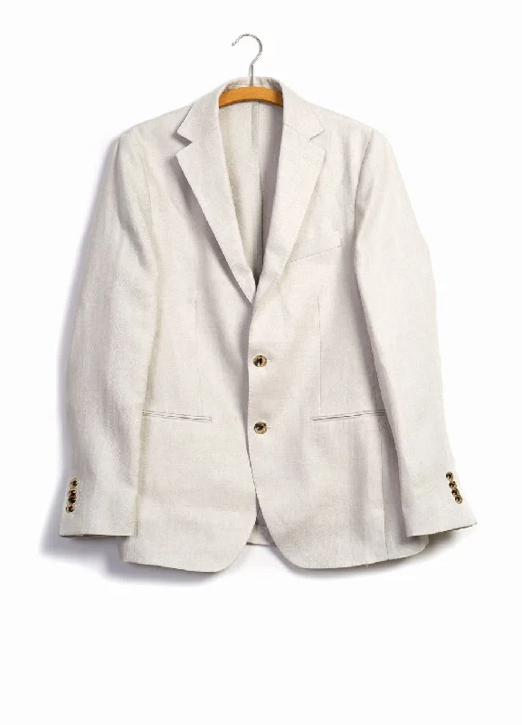 Sophisticated Look CHRISTIAN | Formal 2 Button Blazer | Ecru