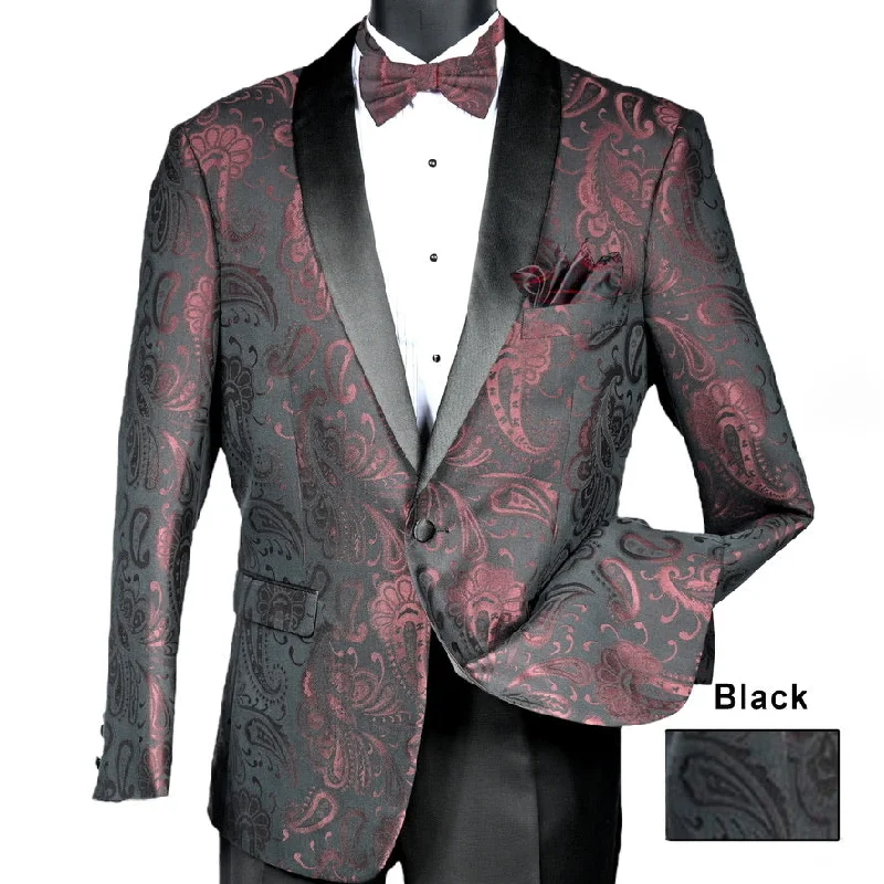 Dark Academia MAZARI: Paisley Blazer 9566