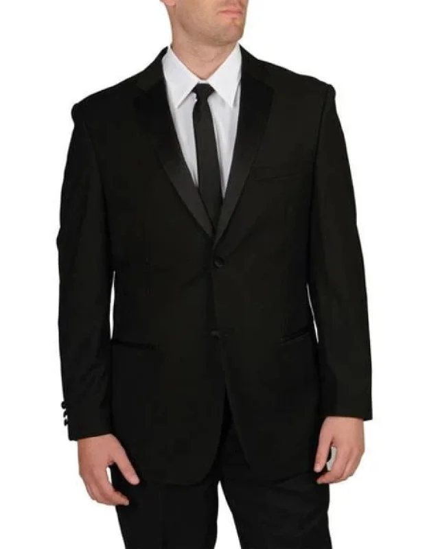 Western Style New Caravelli Black 2 Piece Regular Fit Tuxedo